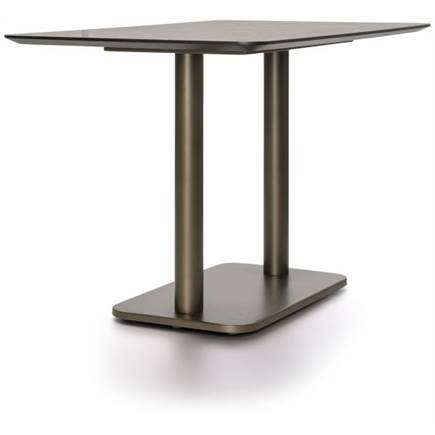 Coco Maison Brest bistrotafel stone rust 120x75cm Goud